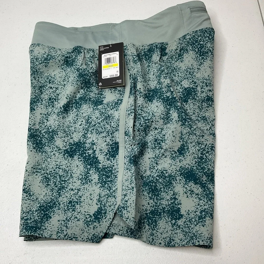 Under Armour Shorts 7'' Speedpocket Printed Running 1379694-781 Men Sz‎ M NWT